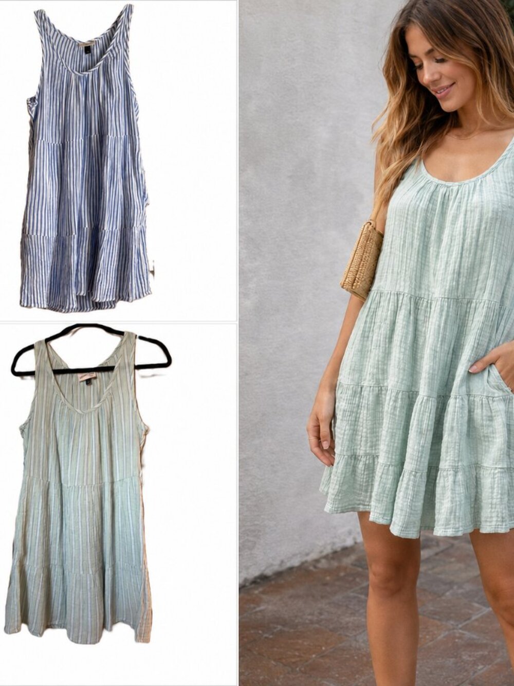 Lot of 2 Universal Thread 100% Cotton Gauze Dresses